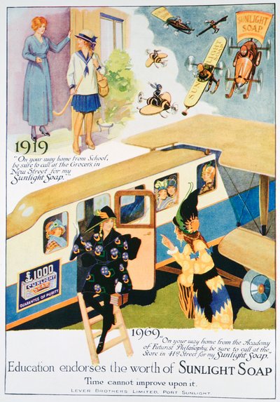 Anuncio de Jabón Sunlight, 1919 de Unbekannt