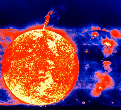 Manchas solares y prominencias solares de Unbekannt