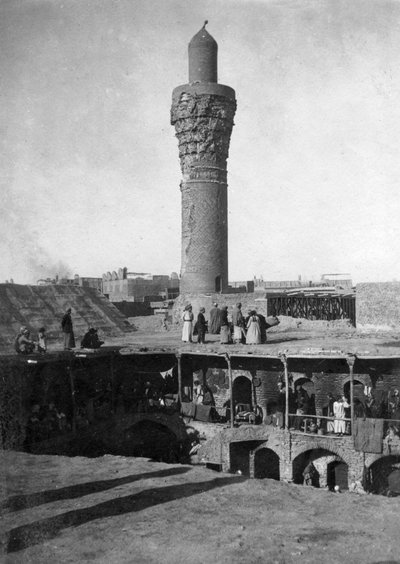 Minarete Suq al-Ghazl, Bagdad, Irak, 1917-1919 de Unbekannt