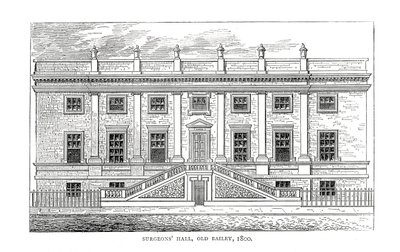 Salón de Cirujanos, Old Bailey, 1800 de Unbekannt