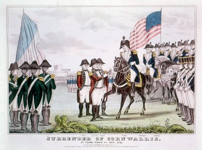 Rendición de Cornwallis, Yorktown, Virginia, 1781 de Unbekannt