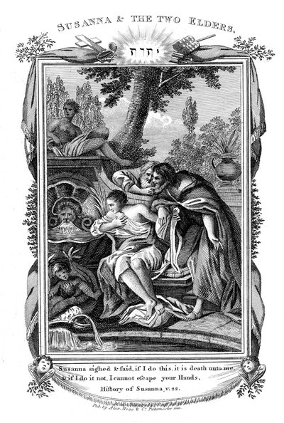 Susana y los dos ancianos, c1804 de Unbekannt