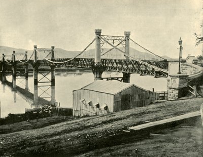 Puente colgante, sobre el Fitzroy, 1901 de Unbekannt