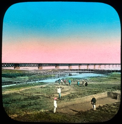Puente Sutlej, India, finales del siglo XIX o principios del siglo XX de Unbekannt