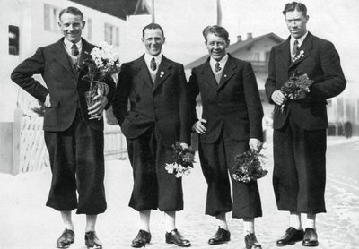 Equipo sueco de esquí de fondo, Juegos Olímpicos de Invierno, Garmisch-Partenkirchen, Alemania, 1936 de Unbekannt