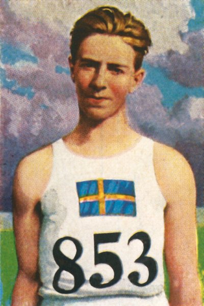 Erik Lundquist, lanzador de jabalina sueco, 1928 de Unbekannt