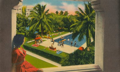 Piscina, Hotel Del Prado, Barranquilla, c. 1940s de Unbekannt