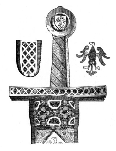 Espada de Carlomagno, siglo VIII, 1870 de Unbekannt