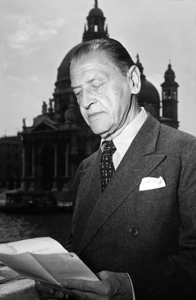 El escritor William Somerset Maugham - Venecia - 1951 de Unbekannt