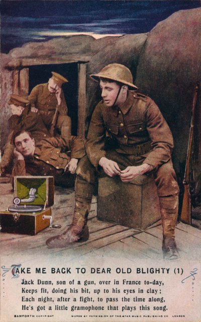 Llévame de vuelta a la querida vieja Blighty 1, c1916 de Unbekannt