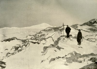 Toma de posesión del Cabo Bernacchi, Tierra de Victoria, c. 1908, 1909 de Unbekannt