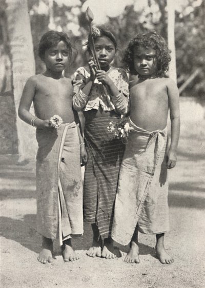 Niños tamiles, 1926 de Unbekannt