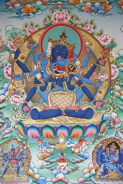 Tantrismo: Diosa tántrica tibetana. Monasterio Kopan, Katmandú, Nepal de Unbekannt