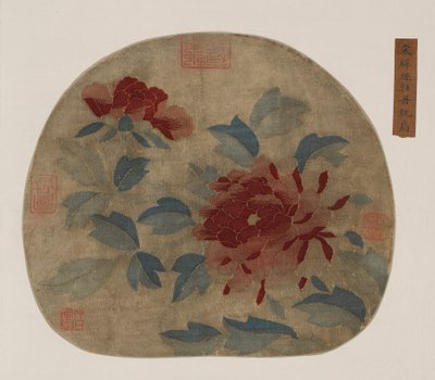 Tapiz: peonías, posiblemente dinastía Ming, 1368-1644 de Unbekannt