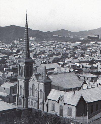 Te Aro, desde Terrace, Wellington, finales del siglo XIX-principios del siglo XX de Unbekannt