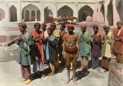 Teherán. Procesión de Mártires Derviches, 1900 de Unbekannt