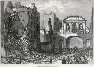 Temple Bar, Londres, 1877 de Unbekannt