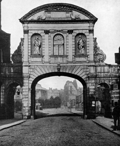 Arco de Temple Bar, en el extremo de Stand de Fleet Street, Londres, 1877-1951 de Unbekannt