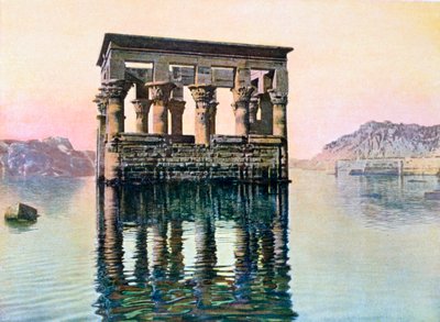 Quiosco del templo de Trajano, Filé, Egipto, siglo XX de Unbekannt