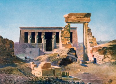 Templo de Hathor, Dendera, Egipto, siglo XX de Unbekannt