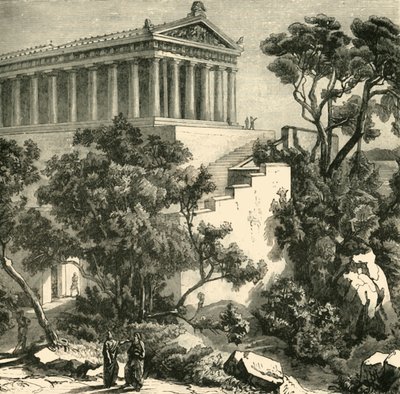 Templo de Poseidón en Kalauna, 1890 de Unbekannt