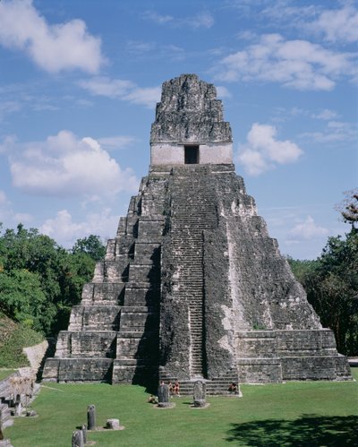 Templo del Jaguar (Templo 1) Maya, Período Clásico Tardío c.600-900 de Unbekannt