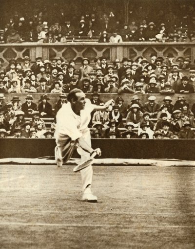 Partido de tenis en la cancha central de Wimbledon, década de 1930 de Unbekannt