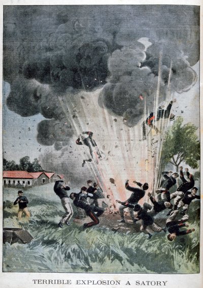 Terrible explosión en Satory, Francia, 1902 de Unbekannt