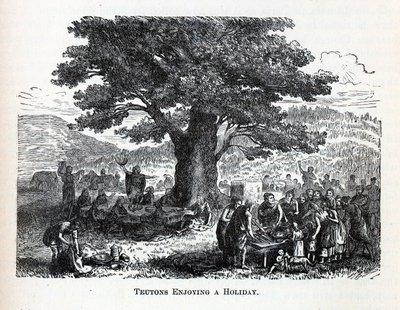 Teutones disfrutando de un día festivo, 1882 de Unbekannt