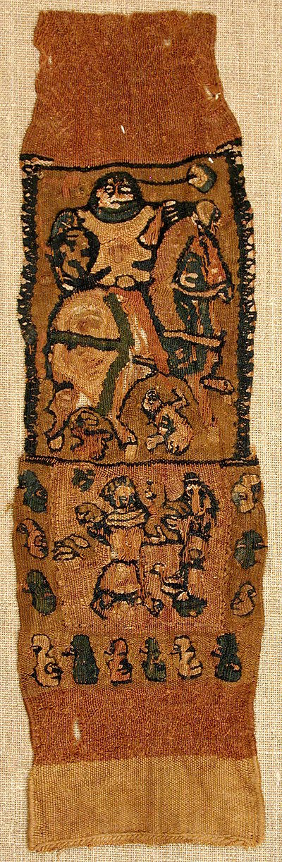 Fragmento textil, bizantino, siglos VI-VIII de Unbekannt