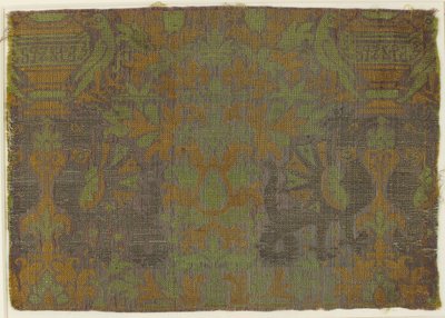Textil con plantas y animales, italiano, siglo XV de Unbekannt