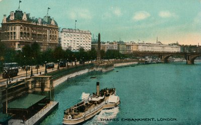 Embankment del Támesis, Londres, c. 1910 de Unbekannt