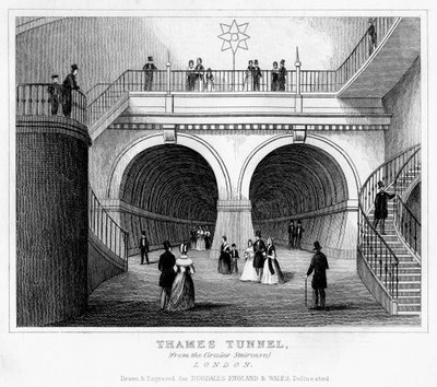 Túnel del Támesis, Londres, siglo XIX de Unbekannt