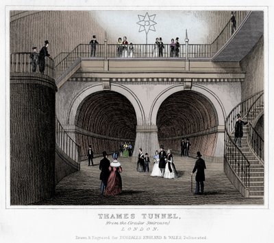 Túnel del Támesis, Londres, siglo XIX de Unbekannt