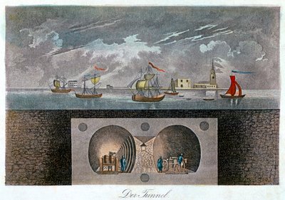 Túnel del Támesis, c1830 de Unbekannt