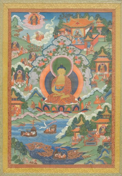 Thanka con Buda de Unbekannt