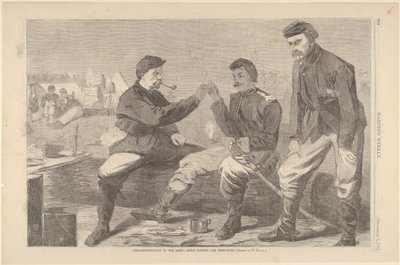 Día de Acción de Gracias en el Ejército - Después de la Cena: El hueso de los deseos, Harpers Weekly, diciembre 3, 1864 de Unbekannt