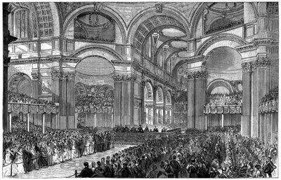 Servicio de acción de gracias en la Catedral de San Pablo, Londres, 1900 de Unbekannt