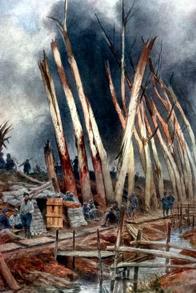 La ofensiva en Yser, 1917 de Unbekannt