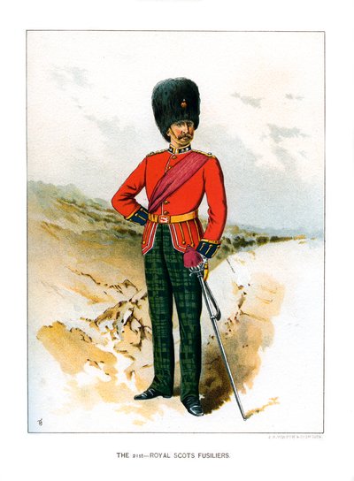 El 21º Royal Scots Fusiliers, c1890 de Unbekannt