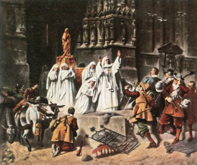 La abadesa de Frauenchiemsee protege su convento, 1632, 1936 de Unbekannt