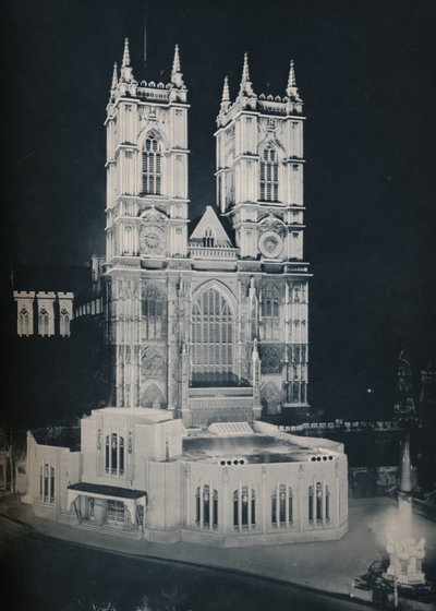 La Abadía de San Pedro, Westminster, mostrando el Anexo Temporal de Unbekannt