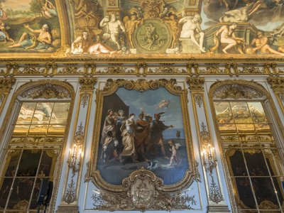 El rapto de Helena por París (copia por los talleres del Louvre) de Unbekannt