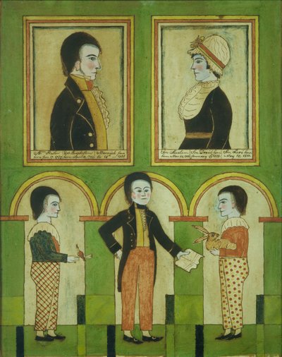 La familia Abraham Pixler, ca. 1815 de Unbekannt