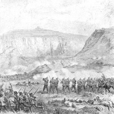 La expedición abisinia, 1868: Batalla de Arogee, el Viernes Santo, 10 de abril, 1901 de Unbekannt