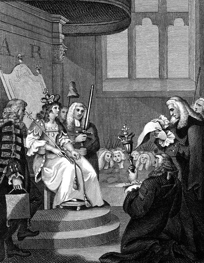 La Acta de Unión entre Inglaterra y Escocia leída ante la Reina Ana, 1826 de Unbekannt