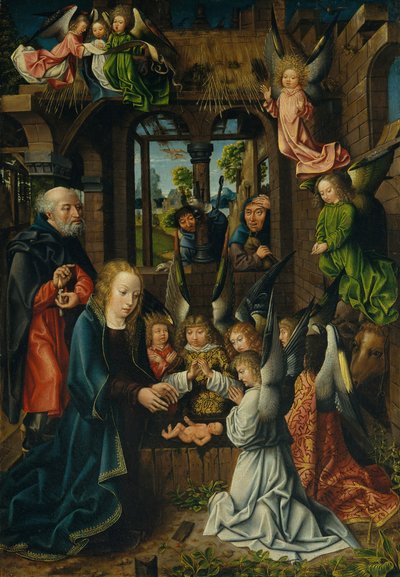 La adoración del Niño Jesús de Unbekannt