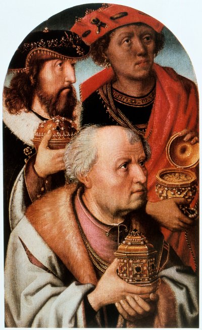 La adoración de los magos (detalle) de Unbekannt