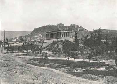 El Ágora y la Acrópolis, Atenas, Grecia, 1895 de Unbekannt
