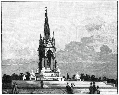 El Memorial de Albert, Kensington, Londres, 1900 de Unbekannt